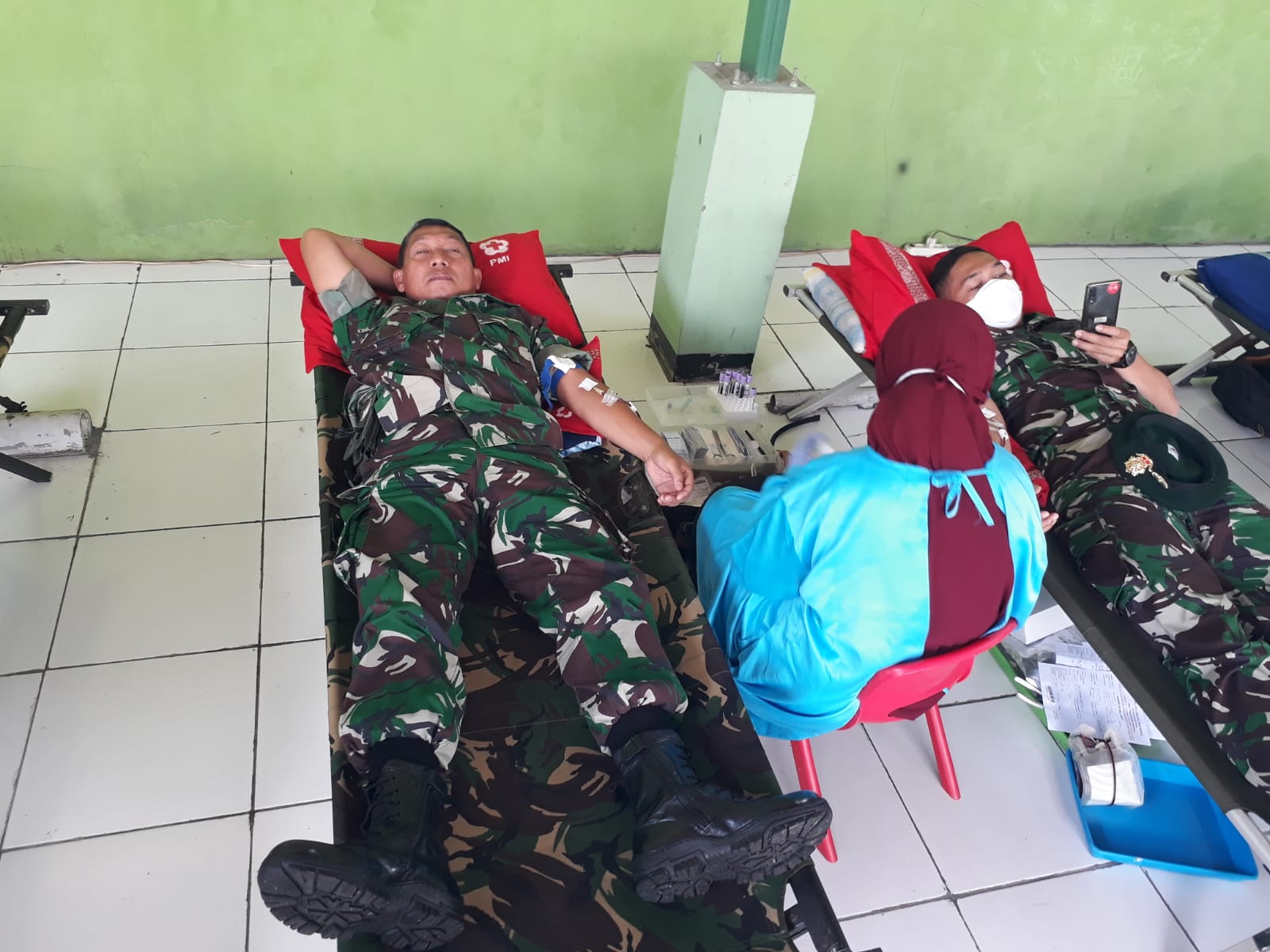 Peringati HUT POMAD Ke-76 Tahun 2022, Prajurit Korem 073/MKT Laksanakan Donor Darah 